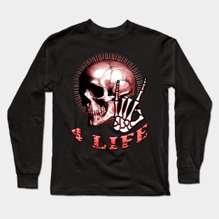 Metal 4 Life Red Long Sleeve T-Shirt